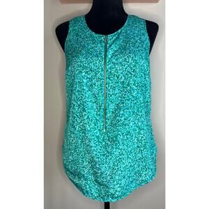 Michael Michael Kors Sleeveless Printed Top sz S